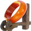 2.3" China Certified Nature Red Chalcedony Jade Women's Bangle Bracelets 6446 view 3