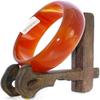 2.4" China Certified Nature Red Chalcedony Jade Women's Bangle Bracelets 6451 view 1