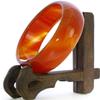 2.4" China Certified Nature Red Chalcedony Jade Women's Bangle Bracelets 6451 view 3