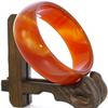 2.4" China Certified Nature Red Chalcedony Jade Women's Bangle Bracelets 6451 view 4