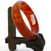 2.4" China Certified Nature Red Chalcedony Jade Women's Bangle Bracelets 6449 view 1