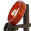 2.4" China Certified Nature Red Chalcedony Jade Women's Bangle Bracelets 6449 view 3