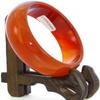 2.4" China Certified Nature Red Chalcedony Jade Women's Bangle Bracelets 6450 view 1