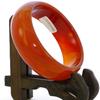 2.4" China Certified Nature Red Chalcedony Jade Women's Bangle Bracelets 6450 view 3