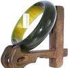 2.3" China Certified Nature Green Chalcedony Jade Women's Bangle Bracelets 6435 view 1