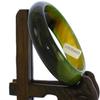2.3" China Certified Nature Green Chalcedony Jade Women's Bangle Bracelets 6435 view 4