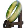 2.6" China Certified Nature Green Chalcedony Jade Women's Bangle Bracelets 6431 view 2