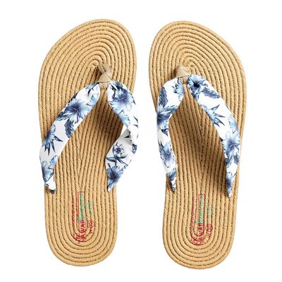 Hawaii Hangover Unisex Flip Flop with Fabric in Day Dream Bloom 41 M9