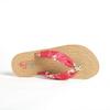 Hawaii Hangover Unisex Flip Flop with Fabric in Hibiscus Red 40 M8 view 2
