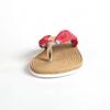 Hawaii Hangover Unisex Flip Flop with Fabric in Hibiscus Red 40 M8 view 4