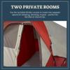 Wenzel Bristlecone 8 Person Modified Dome Tent with Divider, Full Mesh Roof, Gear Storage, Electrical Port & Roll-Back Rainfly  Spacious, Two-Room Camping Shelter view 3