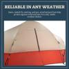 Wenzel Bristlecone 8 Person Modified Dome Tent with Divider, Full Mesh Roof, Gear Storage, Electrical Port & Roll-Back Rainfly  Spacious, Two-Room Camping Shelter view 4