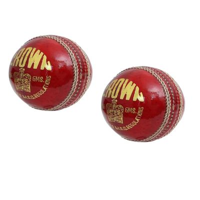 CW Crown Official Leather Ball Professional Cricket Balls Pack of 12 for Men