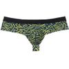 OROCOJUCO Men's Brazilain Bikini Boxers Thong Underwear Guys Hipster Swim Tangas 1/3 Back Coverage Trunks Polyline XL view 1