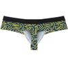 OROCOJUCO Men's Brazilain Bikini Boxers Thong Underwear Guys Hipster Swim Tangas 1/3 Back Coverage Trunks Polyline XL view 2