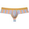 OROCOJUCO Men's Brazilain Bikini Boxers Thong Underwear Guys Hipster Swim Tangas 1/3 Back Coverage Trunks Small Strips XL view 1