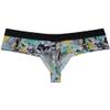 OROCOJUCO Men's Brazilain Bikini Boxers Thong Underwear Guys Hipster Swim Tangas 1/3 Back Coverage Trunks Yellow Hibiscus XL view 2