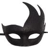 Coolwife Men's Masquerade Mask Vintage Venetian Checkered Musical Party Mardi Gras Mask (U Glitter Black) view 1