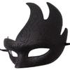 Coolwife Men's Masquerade Mask Vintage Venetian Checkered Musical Party Mardi Gras Mask (U Glitter Black) view 2