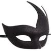 Coolwife Men's Masquerade Mask Vintage Venetian Checkered Musical Party Mardi Gras Mask (U Glitter Black) view 3