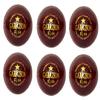CW Garrison Premium Grade Red Leather Cricket Ball Leather 4 Piece Ball Pack of 12 Day Night Match Cricket Ball Youth Adult Senior Hard Leather Ball Cork Balls Cork Inner Ball view 1