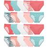 Fruit of the Loom Girls' Cotton Hipster Underwear, 20 Pack-Fashion Assorted, 4 view 1