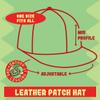 World's Okayest Diesel-Mechanic Helper - Leather Black Patch Engraved Trucker Hat, Heather-White, One Size view 3