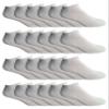 24 Pairs Of Yacht & Smith Mens Wholesale Bulk No Show Ankle Socks, Cotton Sport Athletic Socks - Size 10-13 (White) view 1