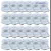 24 Pairs Of Yacht & Smith Mens Wholesale Bulk No Show Ankle Socks, Cotton Sport Athletic Socks - Size 10-13 (White) view 3