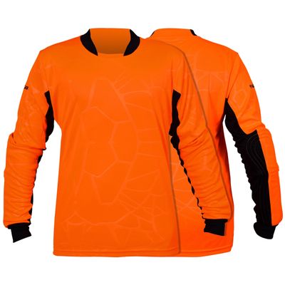 Vizari Men's Venezia GK Soccer Goalkeeper Jersey with Padded Elbows (AXL, Orange/Black)