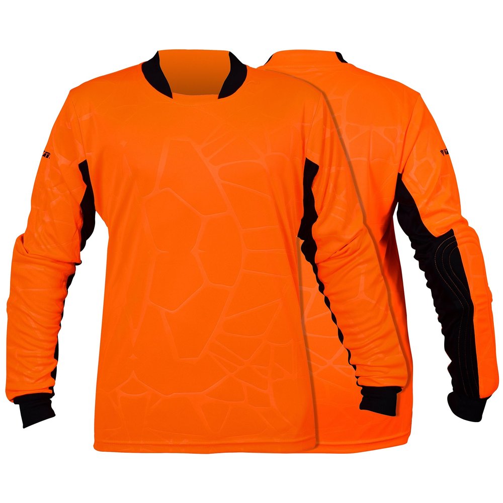 Vizari Men's Venezia GK Soccer Goalkeeper Jersey with Padded Elbows (AXL, Orange/Black)