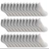 36 Pairs Of Yacht & Smith Mens Wholesale Bulk No Show Ankle Socks, Cotton Sport Athletic Socks - Size 10-13 (White) view 1