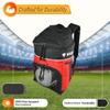 Vizari Soccer Backpack Soccer Bag | Water resistant Durable Equipment Bag for Football, Basketball, Volleyball | Cleats and Ball Compartment - Red,Blue,Black view 2