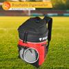 Vizari Soccer Backpack Soccer Bag | Water resistant Durable Equipment Bag for Football, Basketball, Volleyball | Cleats and Ball Compartment - Red,Blue,Black view 3