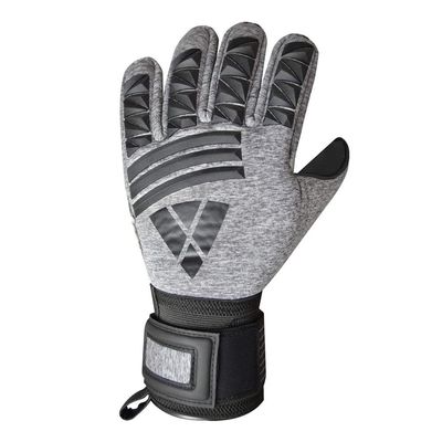 Vizari Pasadena F.P. Soccer Goalkeeper Gloves with Finger Protection - Black/Silver, Size 7 Football Gloves | 4 Super Grip Greman Latex for Superior Grip Goalie Gloves