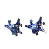 Juin Tech R1 Cable Actuated Hydraulic Bicycle Bike Disc Brake Caliper Set Extra Lightweight Hybrid Brake for Road Cyclocross Gravel eBike Folding Bike etc. use (Blue) view 1