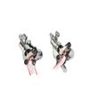 Juin Tech R1 Cable Actuated Hydraulic Bicycle Bike Disc Brake Caliper Set Extra Lightweight Hybrid Brake for Road Cyclocross Gravel eBike Folding Bike etc. use (Silver) view 1
