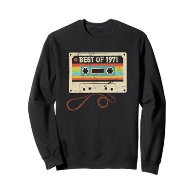 Best of 1971 55 Year Old Bday Party Men Women 55th Birthday Sweatshirt
