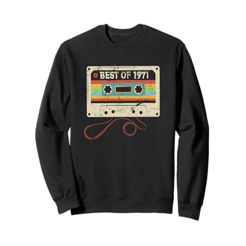 Best of 1971 55 Year Old Bday Party Men Women 55th Birthday Sweatshirt