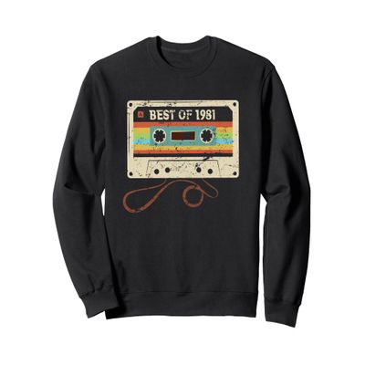 Best 1981 Cool 44 Year Old Bday Men Women 44th Birthday Sweatshirt