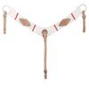 Showman 13 Strand String Breast Collar w/Floral Tooled Leather view 1