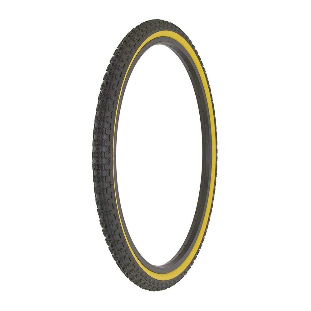 Alta Bicycle Tire Duro 24" x 1.75" Bike Tire Comp 3 Tread, Multiple Colors (Black/Gum)