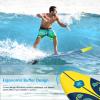 GYMAX Surfboard, 6' Body Board with Removable Fins & Protective Leash, Non-Slip Surfing Board for Surfing, Fishing Water Yoga view 4