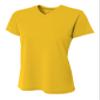A4 Women's Sprint Shirt, Gold, XS view 1