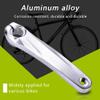 Bnineteenteam Left Hand Crank Arm,Bike Crank Arm Aluminum Alloy Replacement Accessory for 590 610 SLX Crankset for Mountain Road Bike(Silver) Repair Hardware Tools view 4