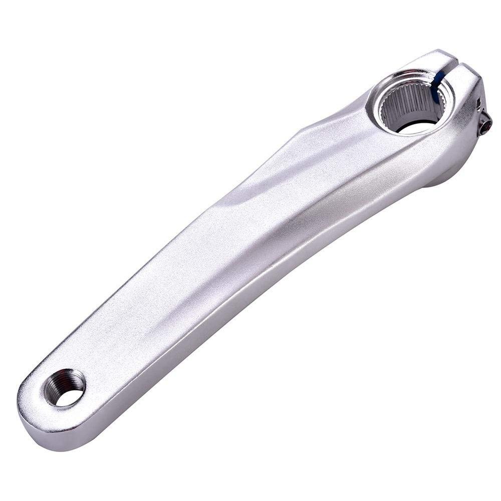 Vbest life Bike Crank Arm,Bike Left Crank Arm Aluminum Alloy for 590 610 SLX XT XTR Crankset(Silver)