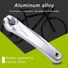Vbest life Bike Crank Arm,Bike Left Crank Arm Aluminum Alloy for 590 610 SLX XT XTR Crankset(Silver) view 2