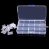 farawamu Jewelry Storage Box, 15 Grids Transparent Earrings Ear Stud Jewelry Storage Box Container Organizer White view 3