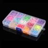 farawamu Jewelry Storage Box, 15 Grids Transparent Earrings Ear Stud Jewelry Storage Box Container Organizer White view 4