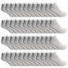 48 Pairs Of Yacht & Smith Mens Wholesale Bulk No Show Ankle Socks, Cotton Sport Athletic Socks - Size 10-13 (White) view 1